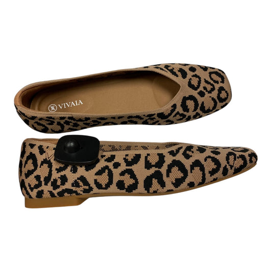 Shoes Flats By VIVALA In Animal Print, Size:9.5