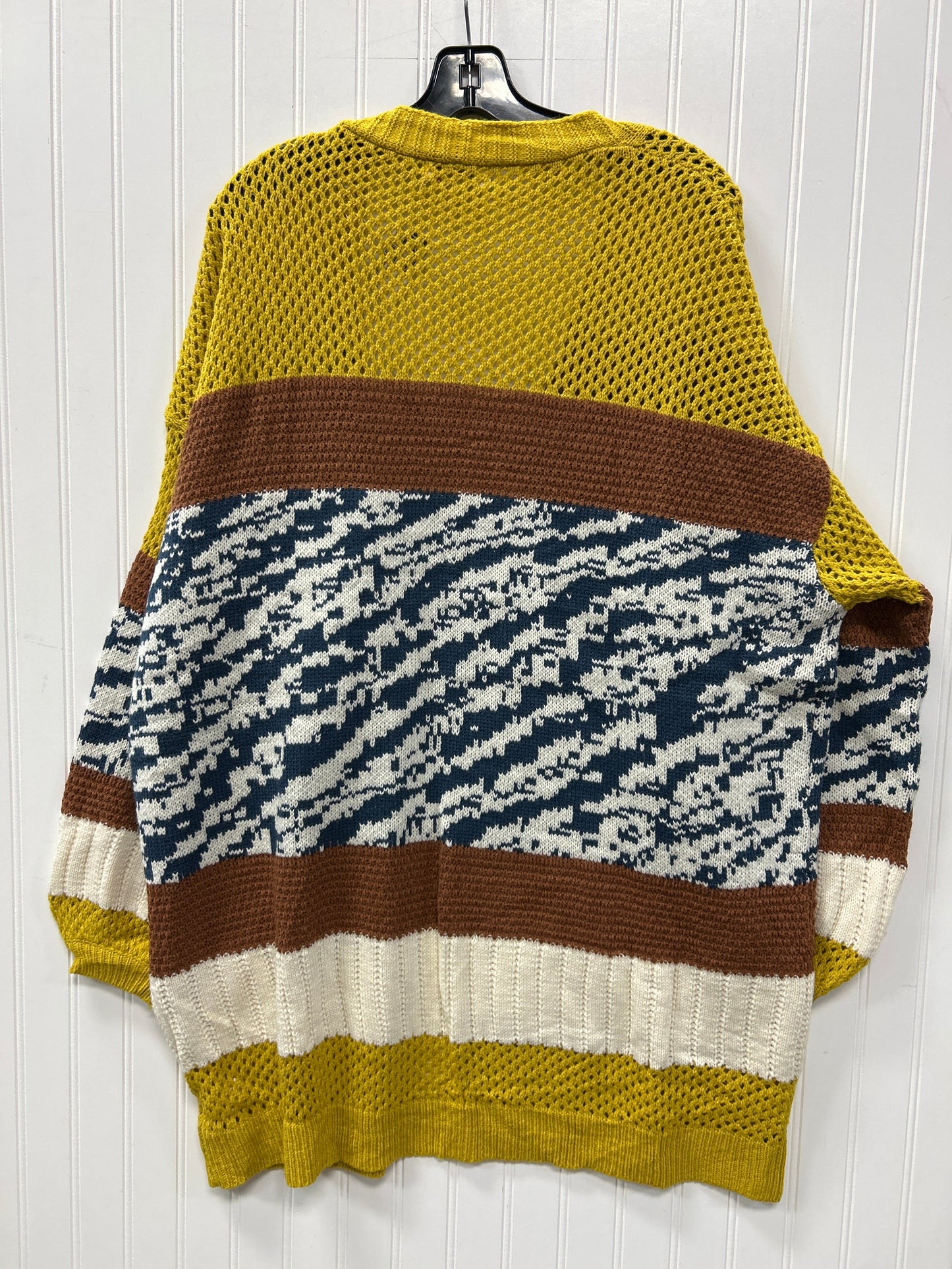 Sweater Cardigan By Umgee In Multi, Size:Xl