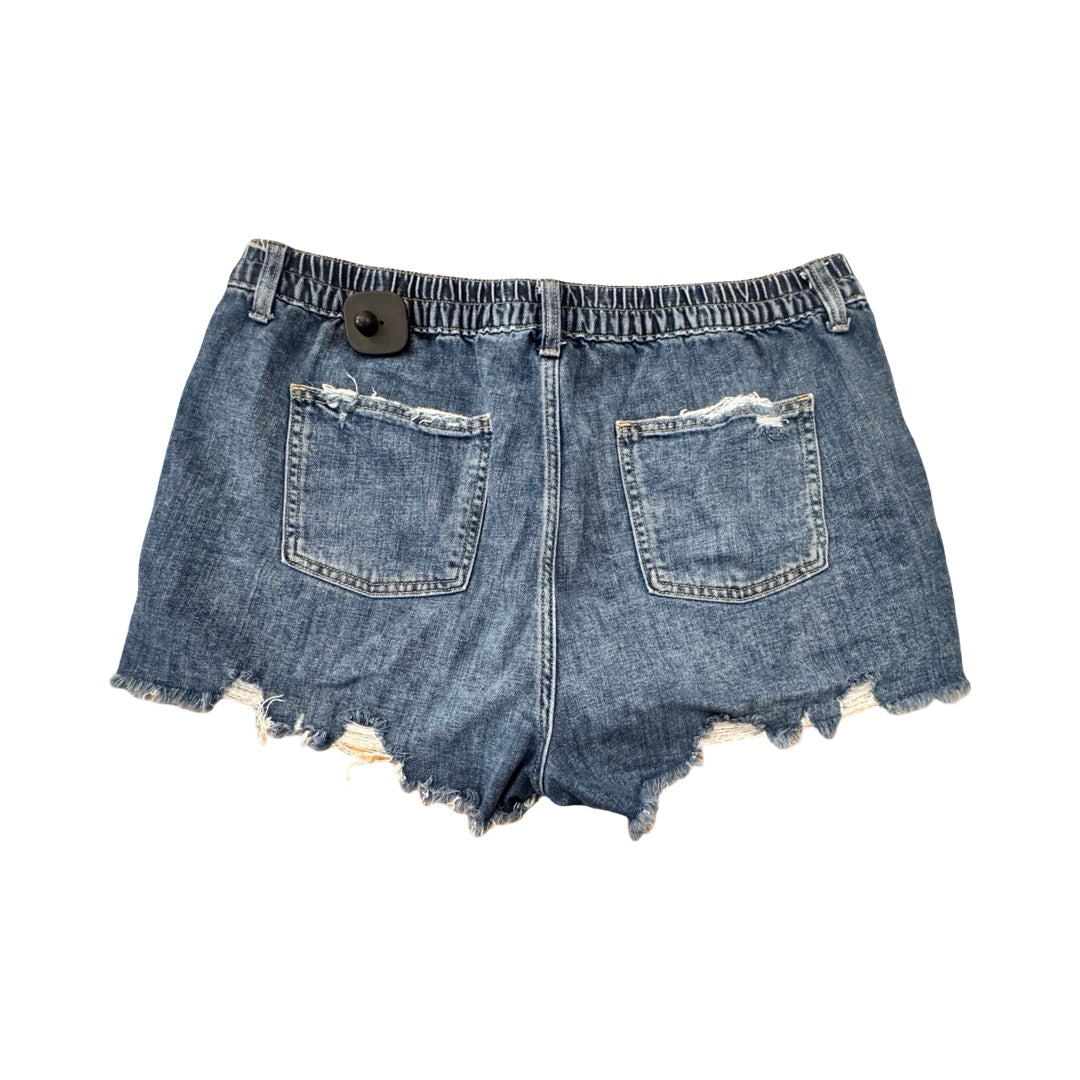 Shorts By Aerie In Blue Denim, Size:Xl