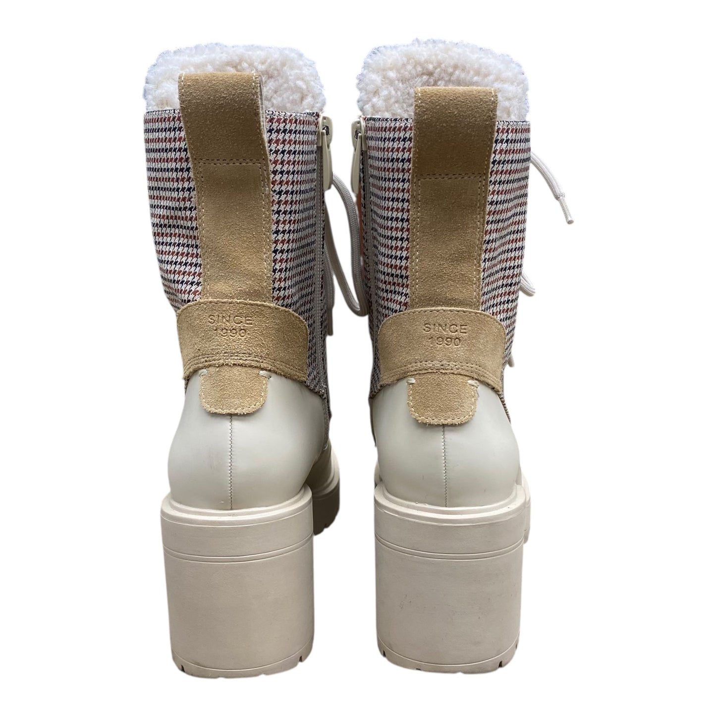 Boots Ankle Heels By Franco Sarto In Beige, Size:8.5