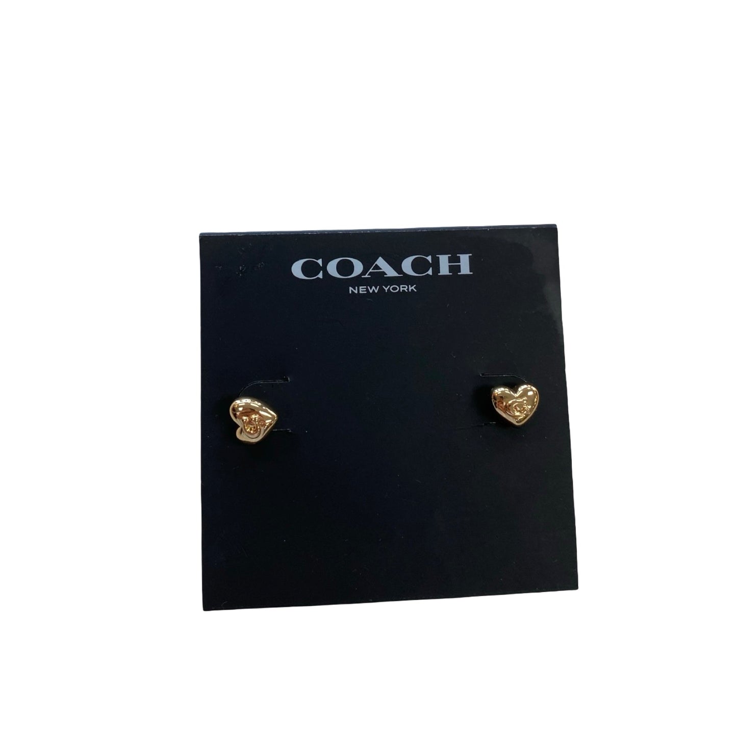 Earrings Designer By Coach In Gold