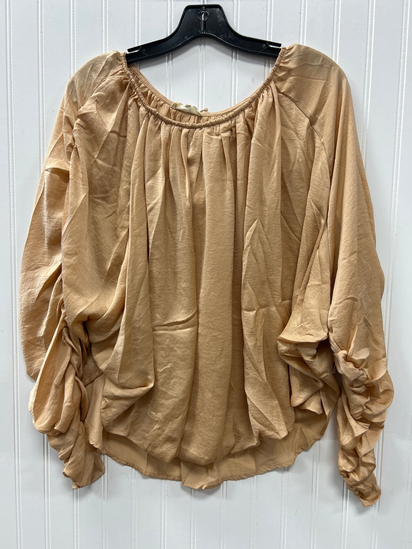 Top Ls By Easel In Cream, Size:S