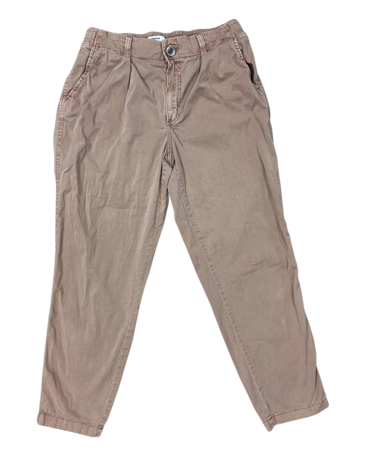Pants Joggers By Sonoma In Tan, Size:10