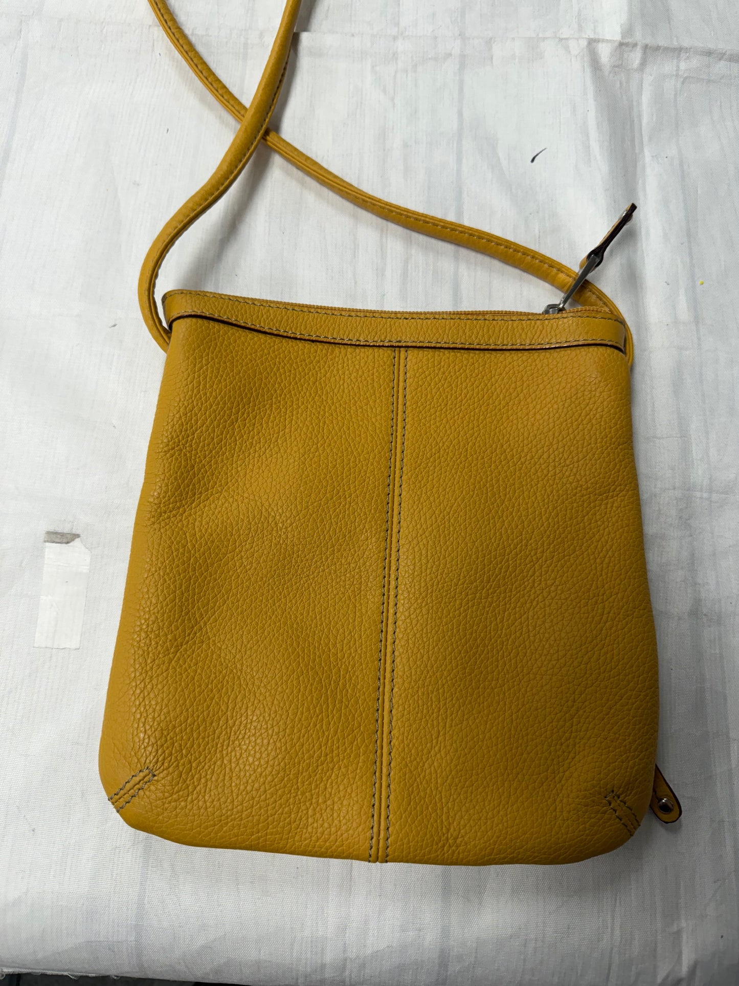 Crossbody Leather By Tignanello  Purses In Yellow, Size:Small