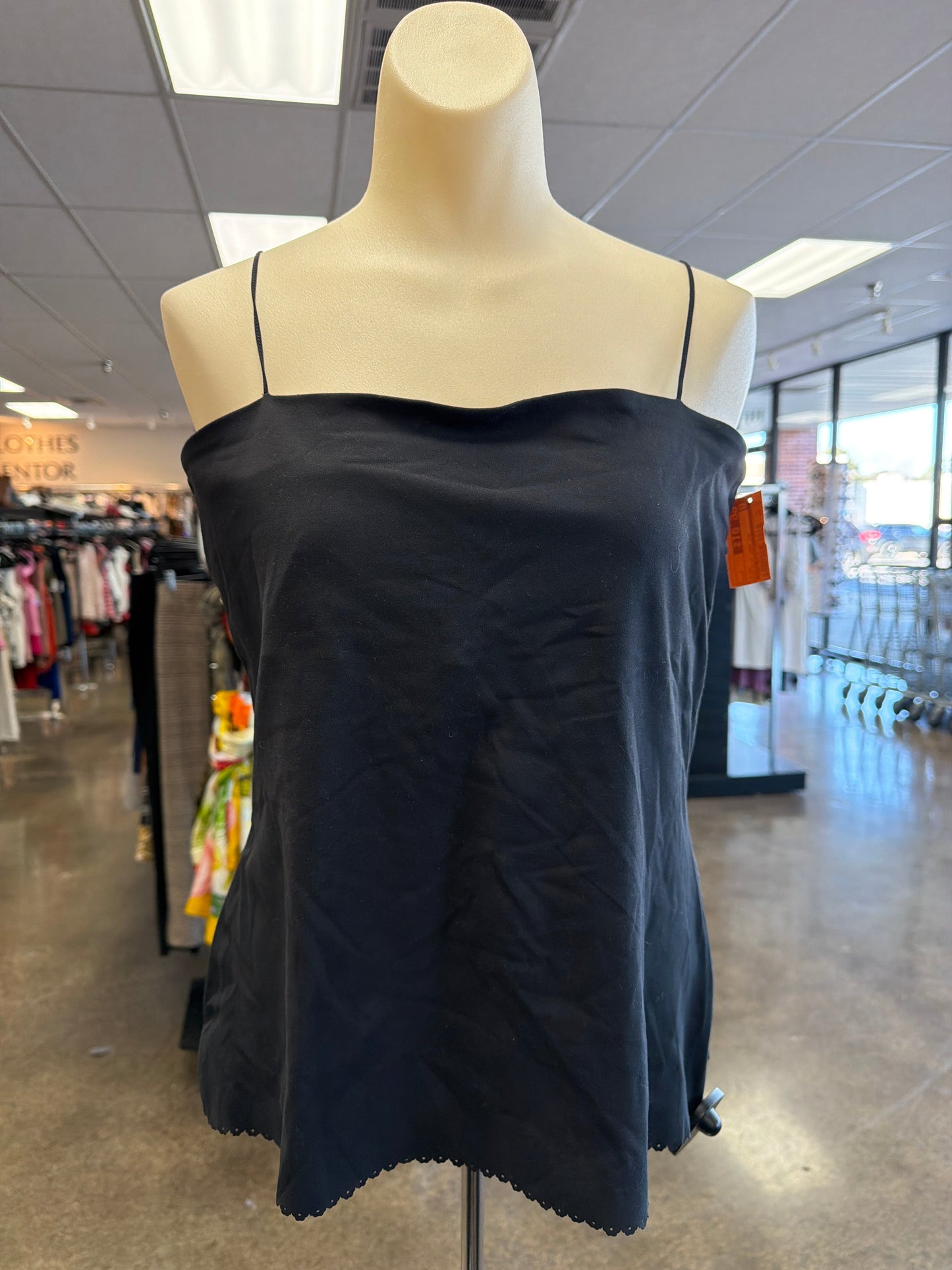 Athletic Tank Top By Nike Apparel In Black, Size:L