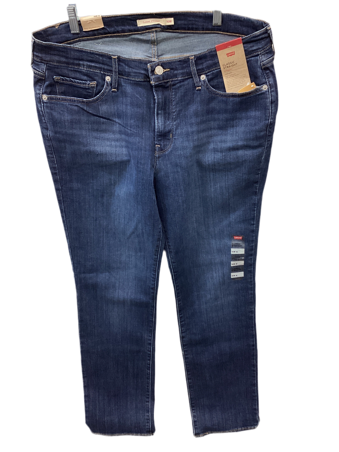 Jeans Skinny By Levis In Blue Denim, Size:16