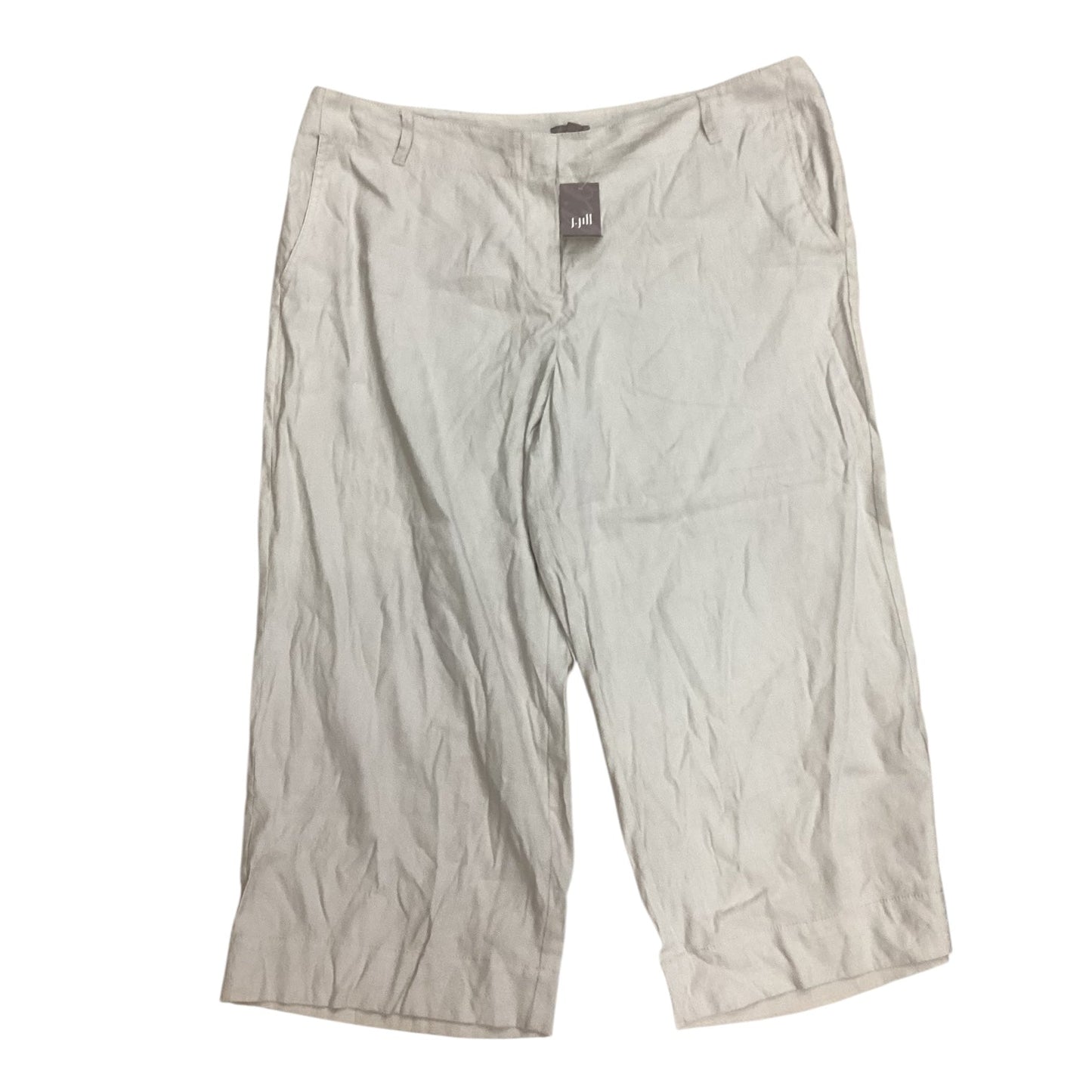 Pants Cropped By J. Jill In Tan, Size:18