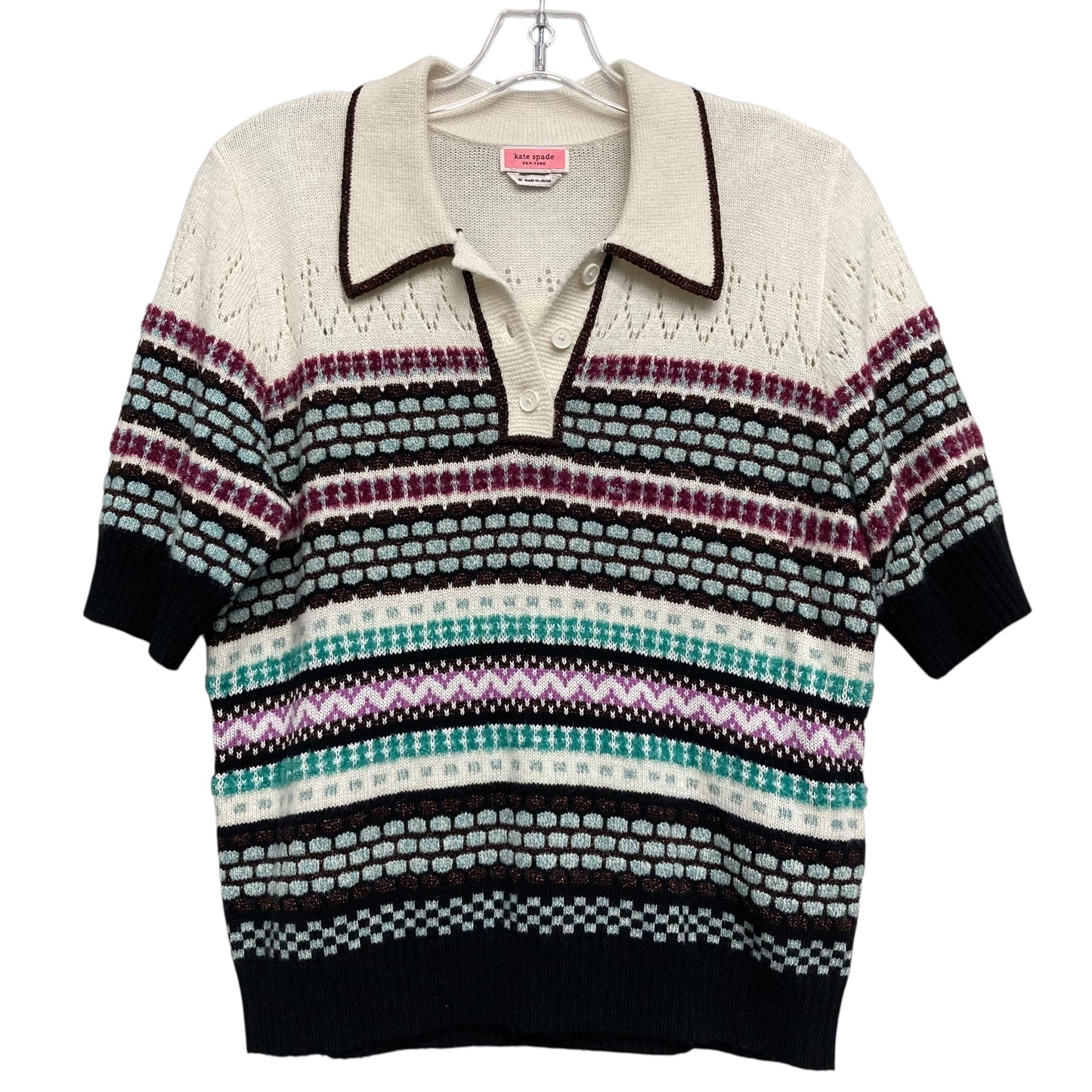 Sweater Designer By Kate Spade In Multi, Size:M