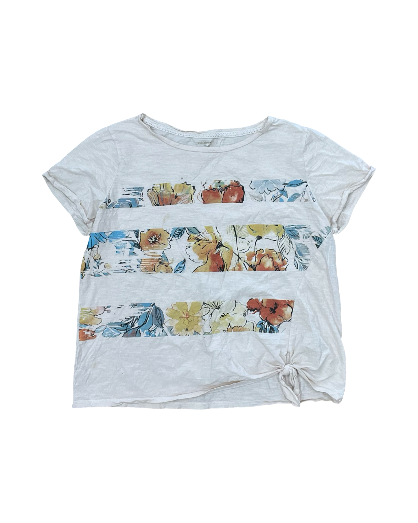 Top Ss By Ruff Hewn In Cream, Size:Xl