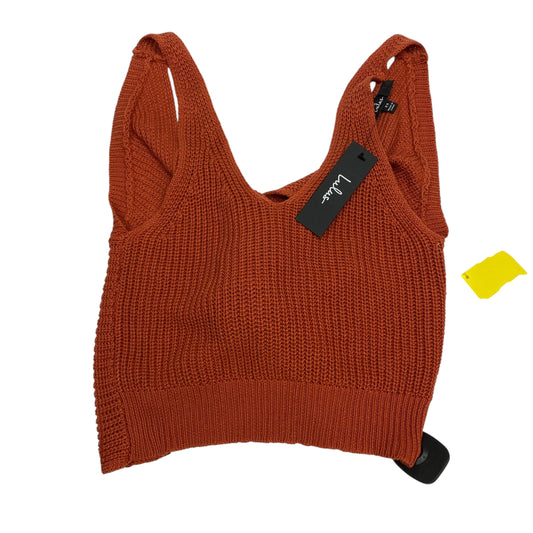 Top Sleeveless By Lulus In Orange, Size:Xs