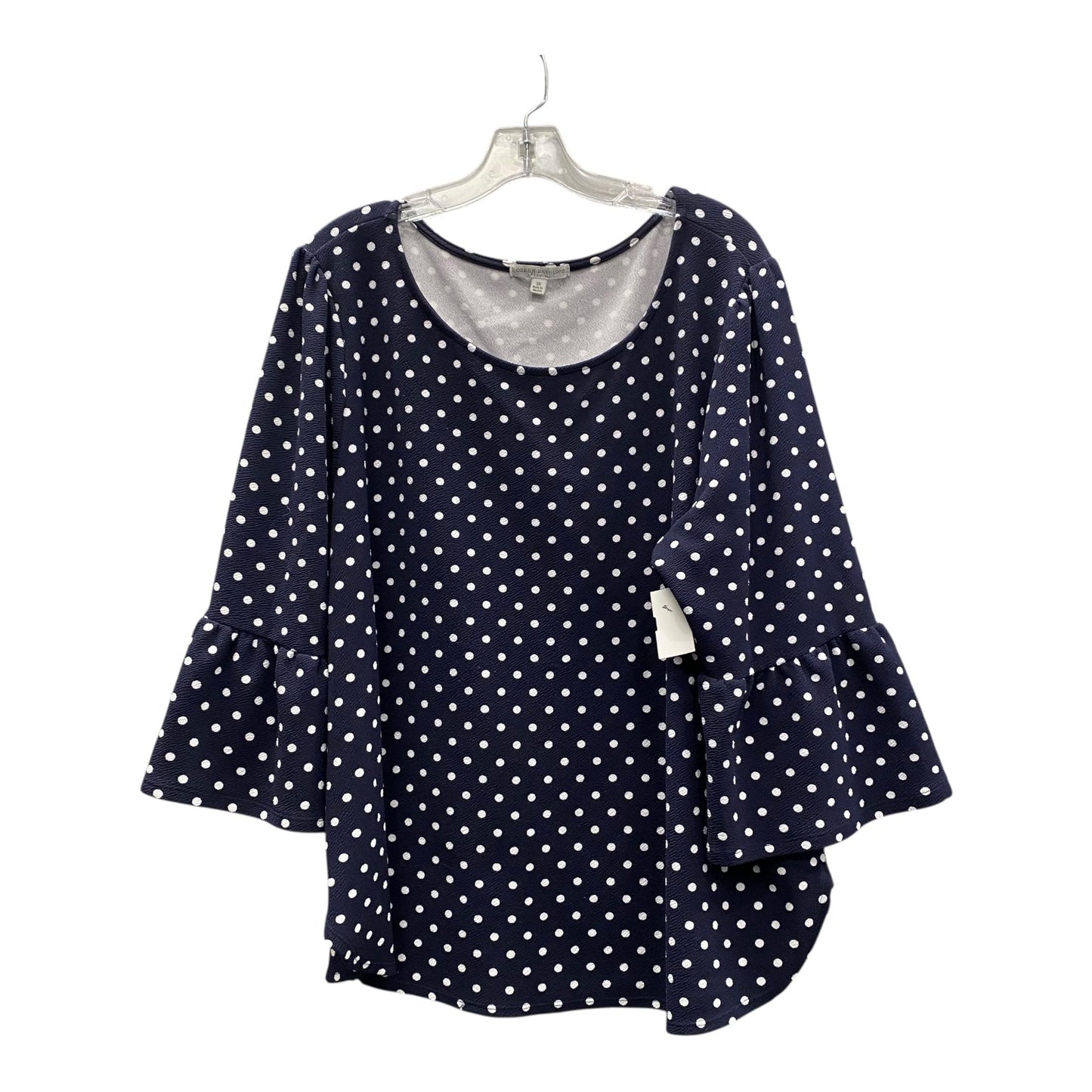 Top Ls By Green Envelope In Navy, Size:3X