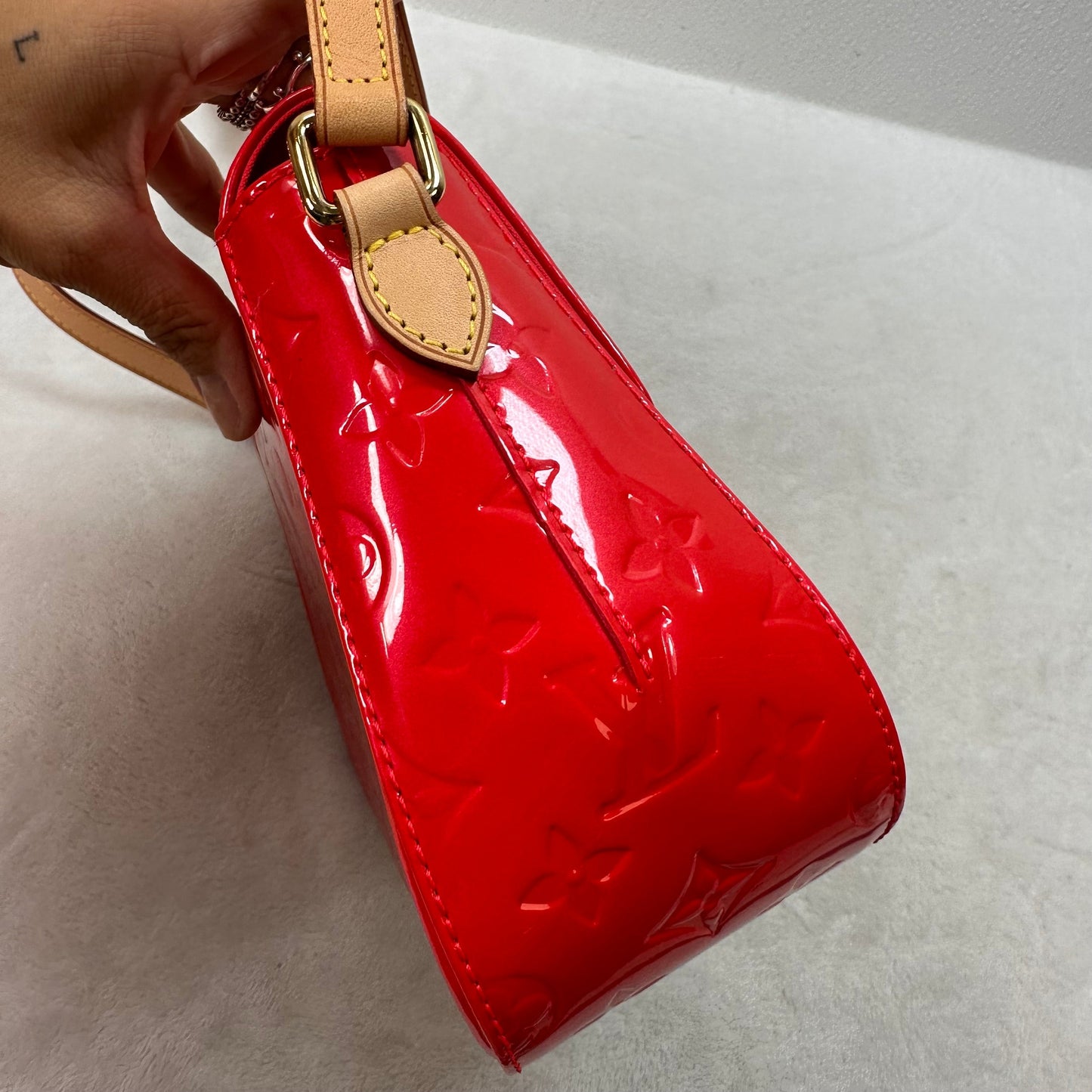 Patent leather Bellflower GM bag Luxury Designer By Louis Vuitton, Size: Small