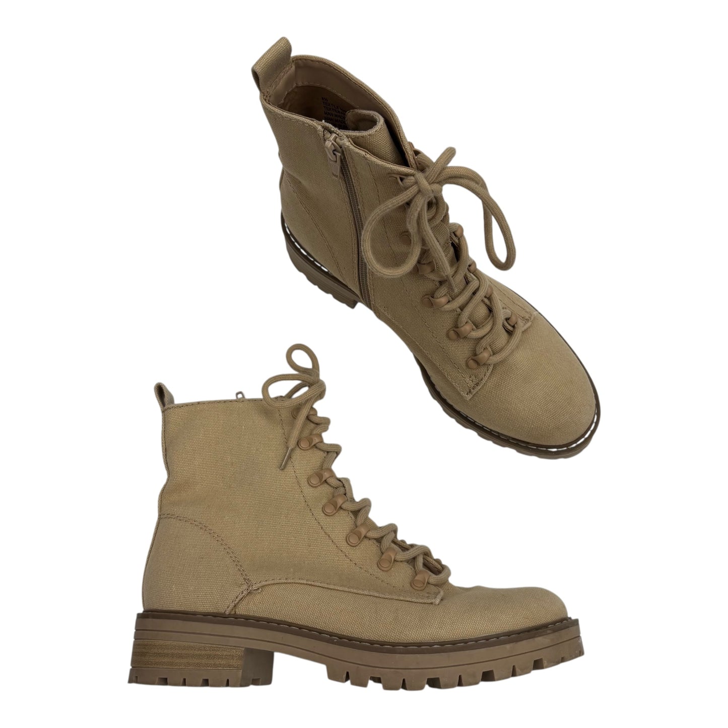 Boots Combat By Universal Thread In Tan, Size:8.5