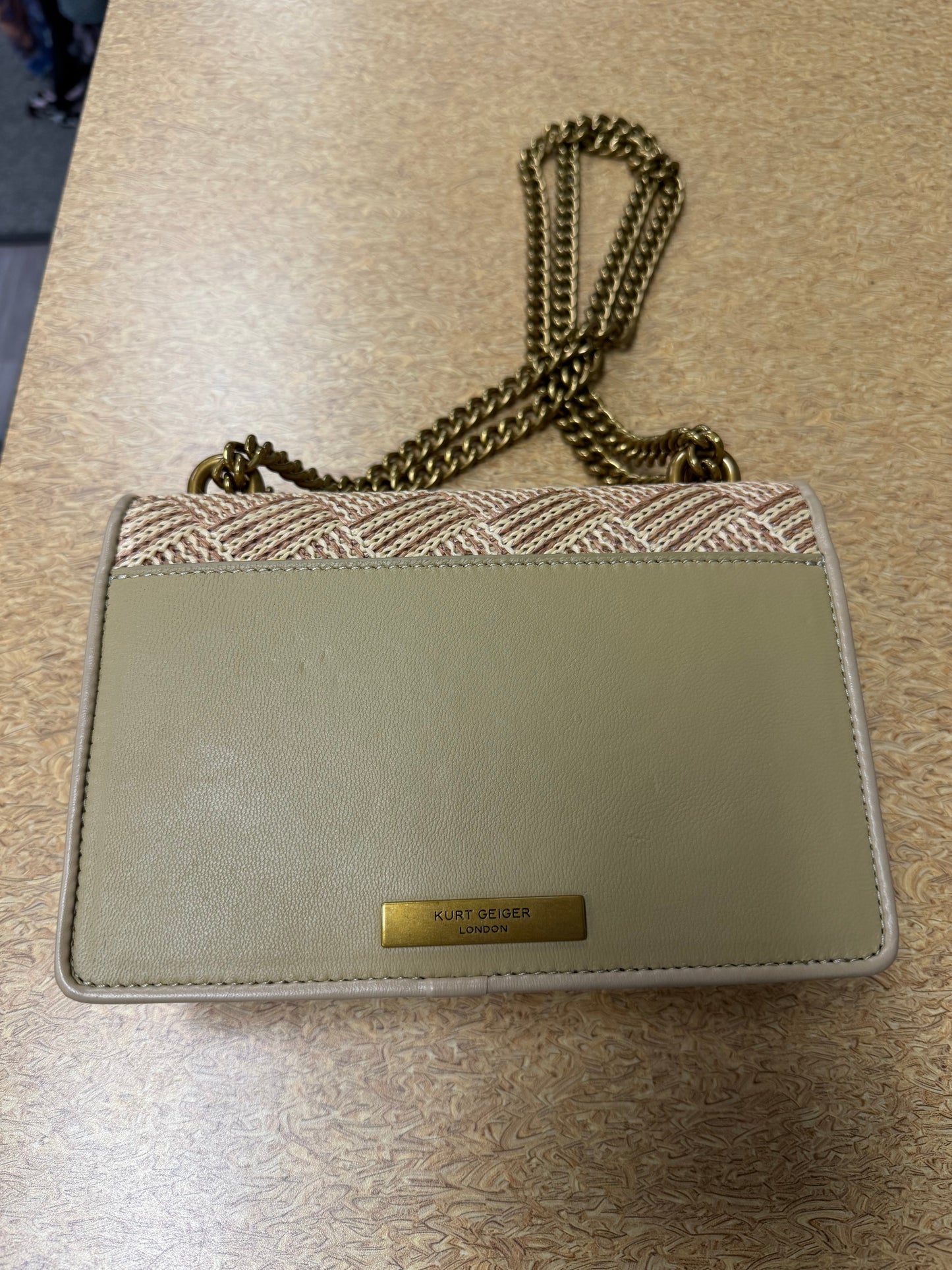 Handbag By Kurt Geiger London In Tan, Size:Small