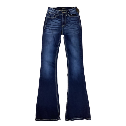 Jeans Boot Cut By Kancan In Blue Denim, Size:0