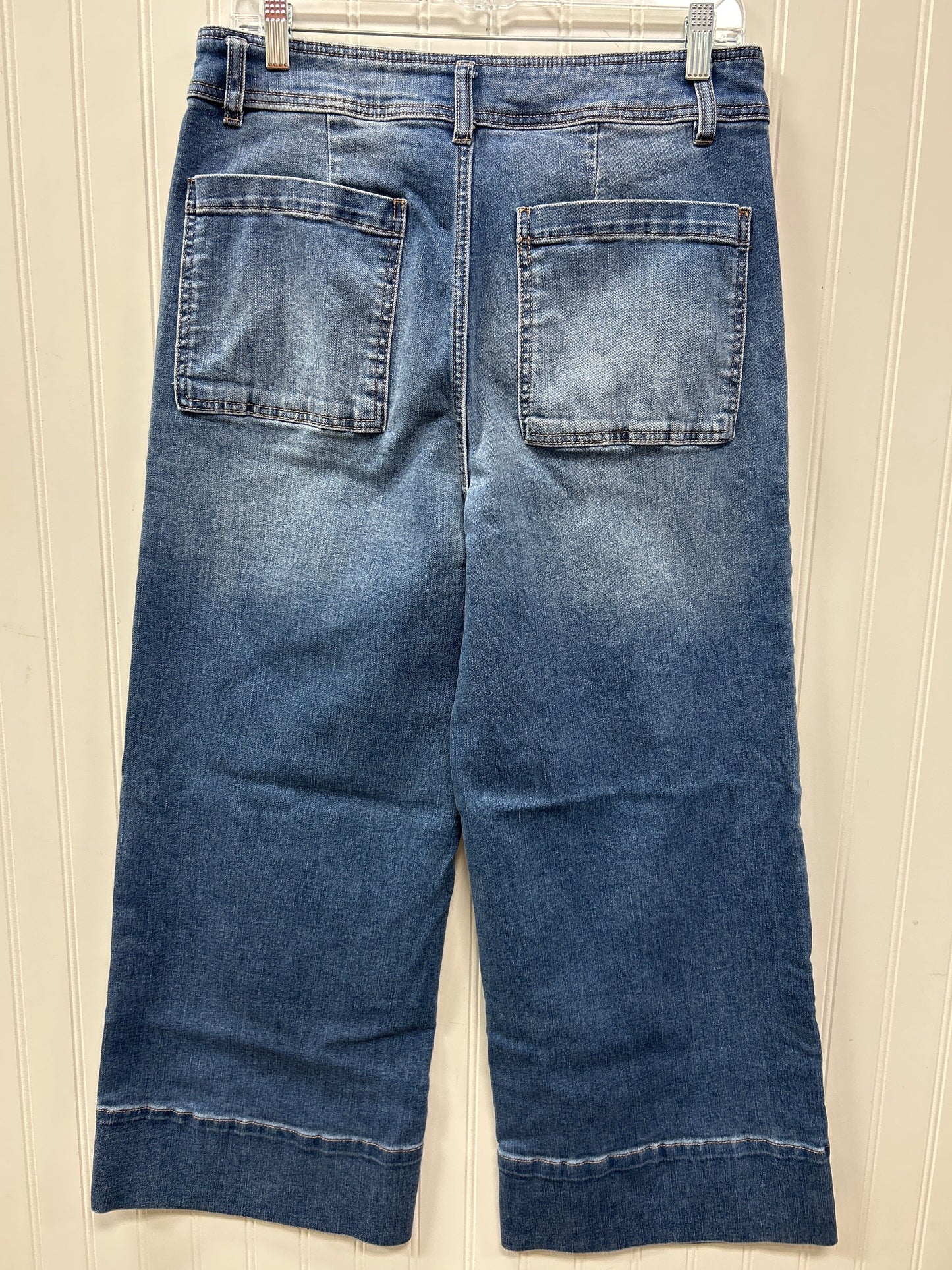 Jeans Wide Leg By Oat In Blue Denim, Size:10