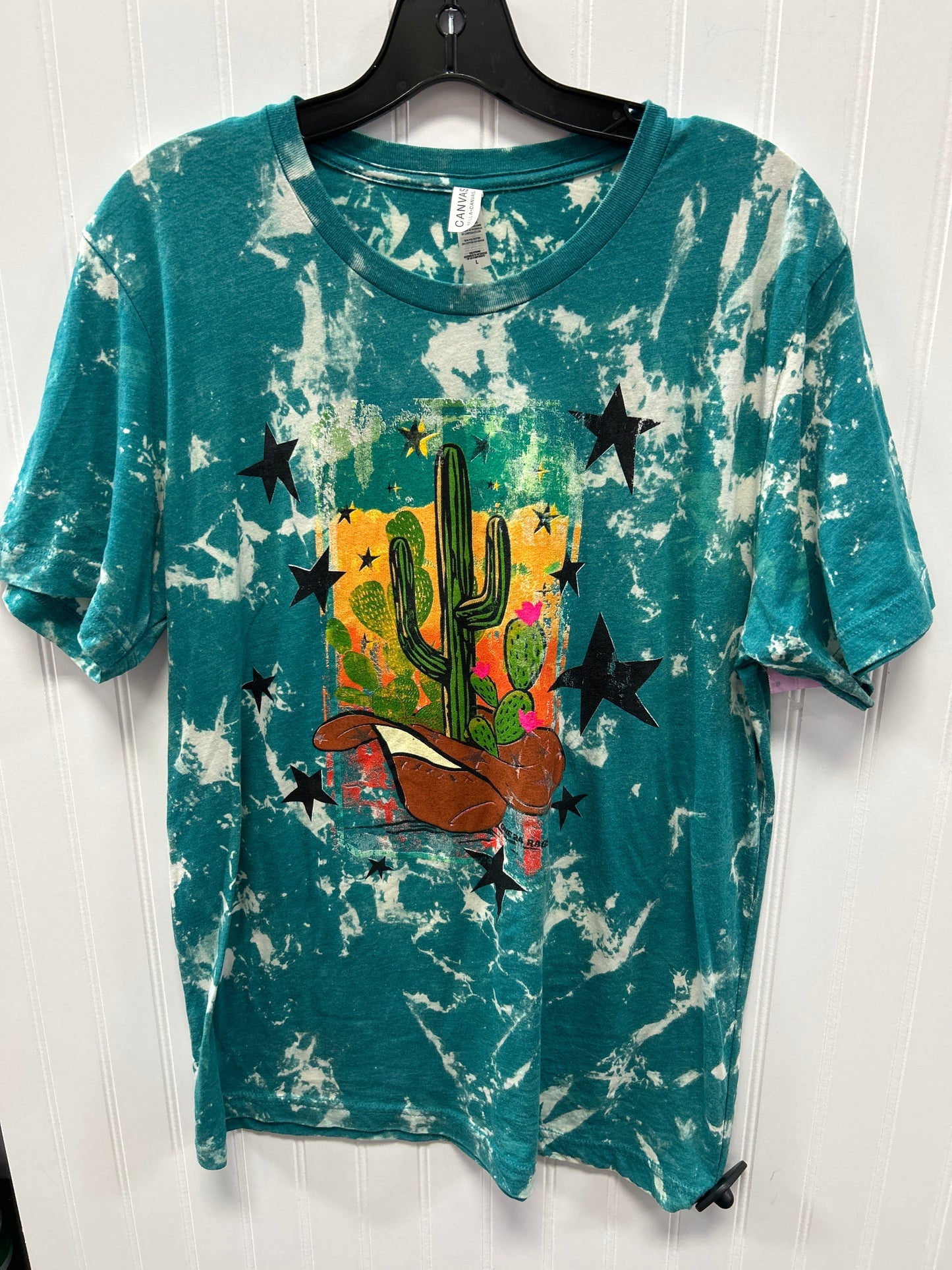 Top Ss By Bella + Canvas In Blue, Size:L