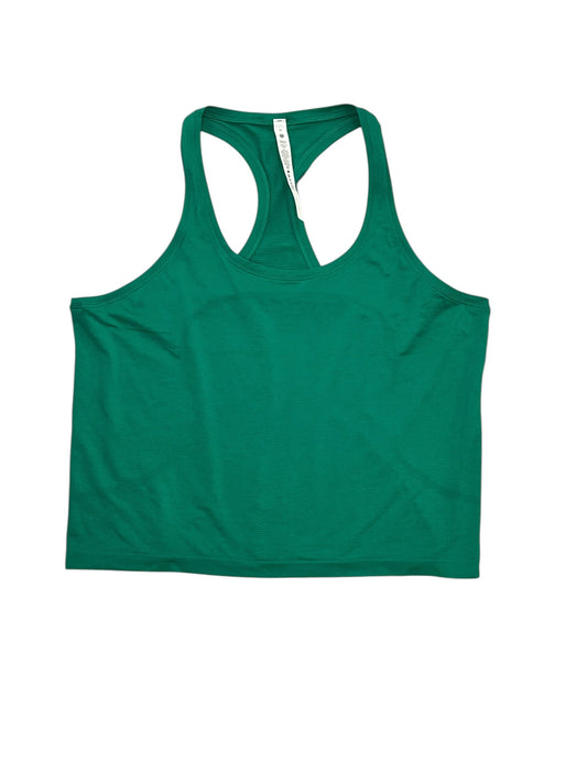 Athletic Tank Top By Lululemon In Green, Size:Xl