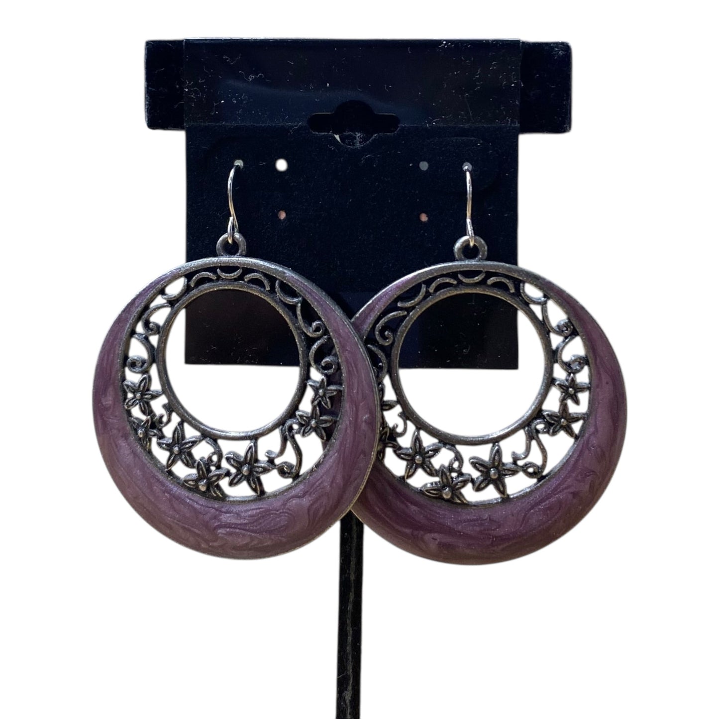 Earrings Dangle/Drop  In Purple
