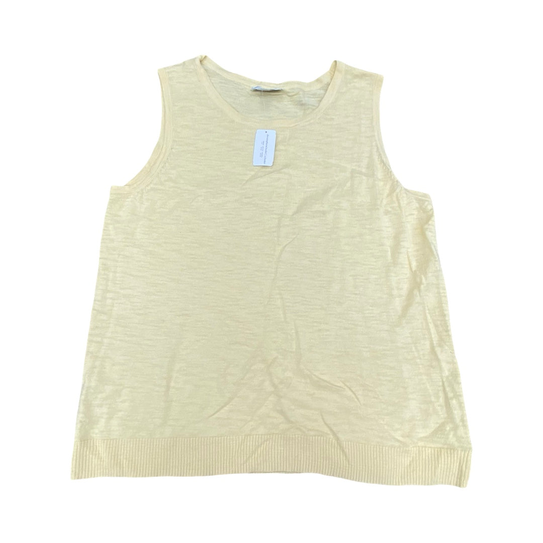 Top Sleeveless By Cj Banks In Yellow, Size:1X