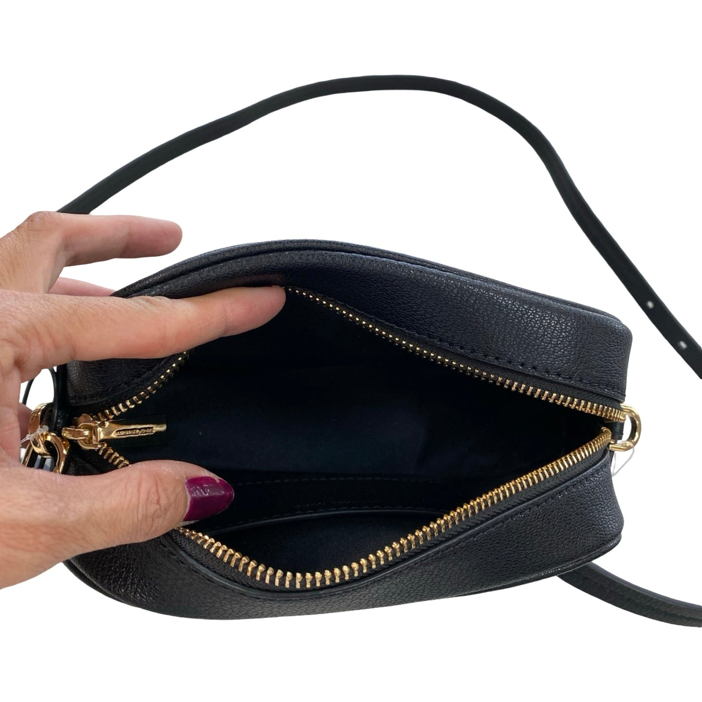 Handbag Designer By Michael Kors In Black, Size:Small