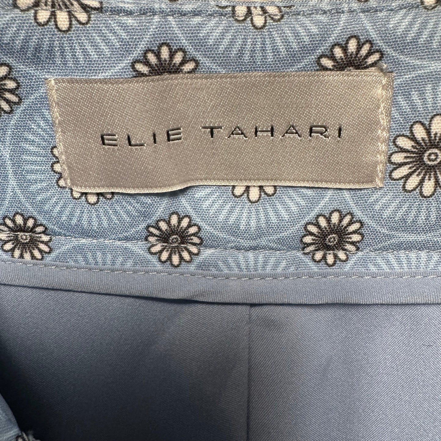 The Camryn Floral Blazer & Trouser Set 2pc By Elie Tahari In French Blue Floral Print, Size: XL ESTIMATED