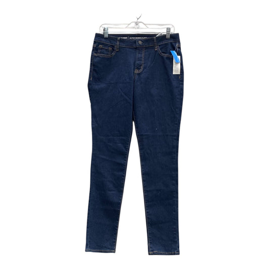Jeans Skinny By Old Navy In Blue Denim, Size:10