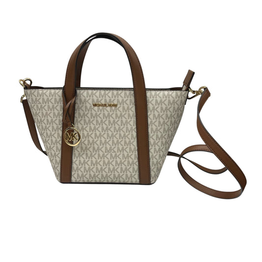 Handbag Designer By Michael Kors In Cream, Size:Small