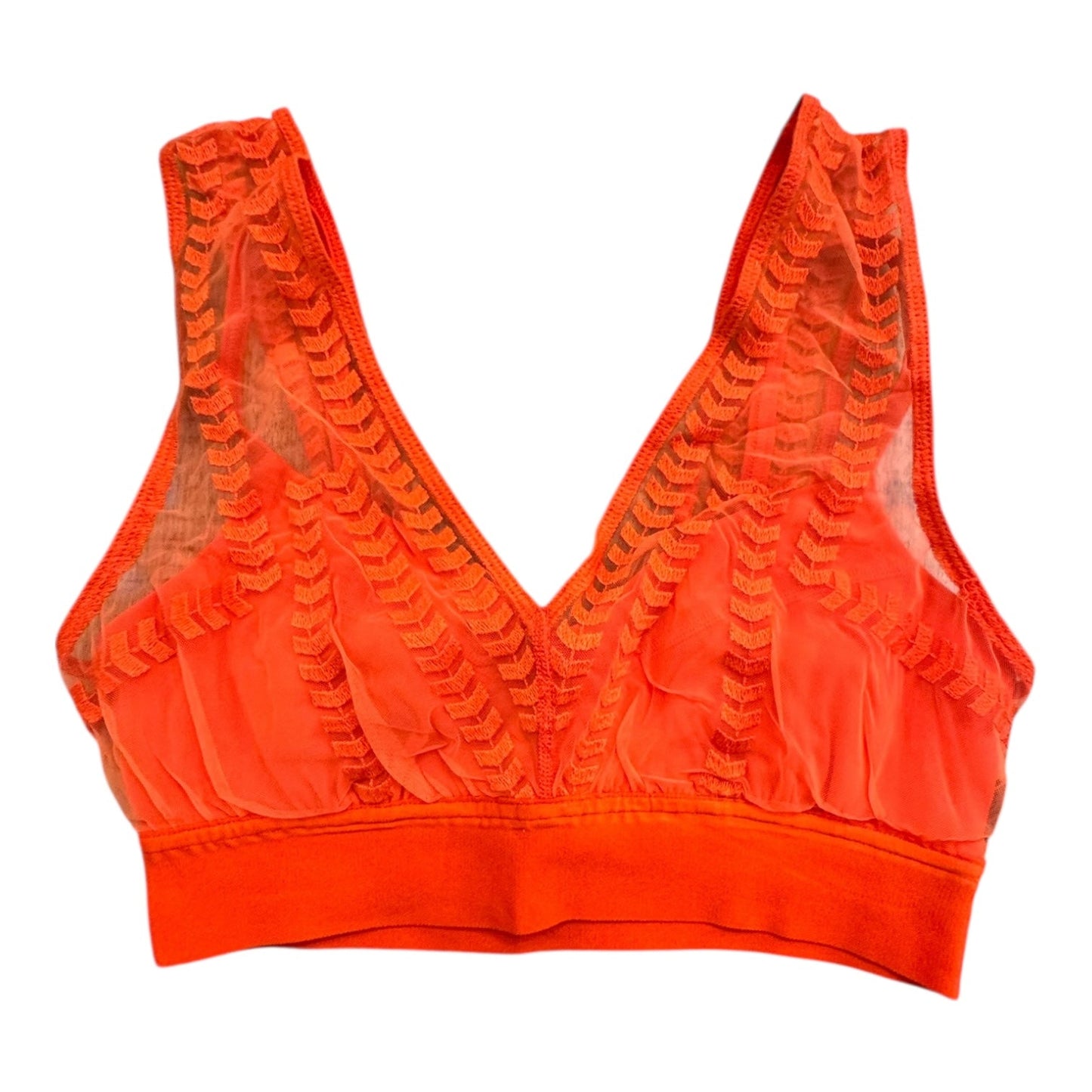 Athletic Bra By Free People In Orange, Size:S