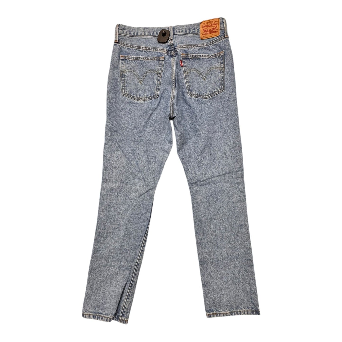Jeans Straight By Levis In Blue Denim, Size:10