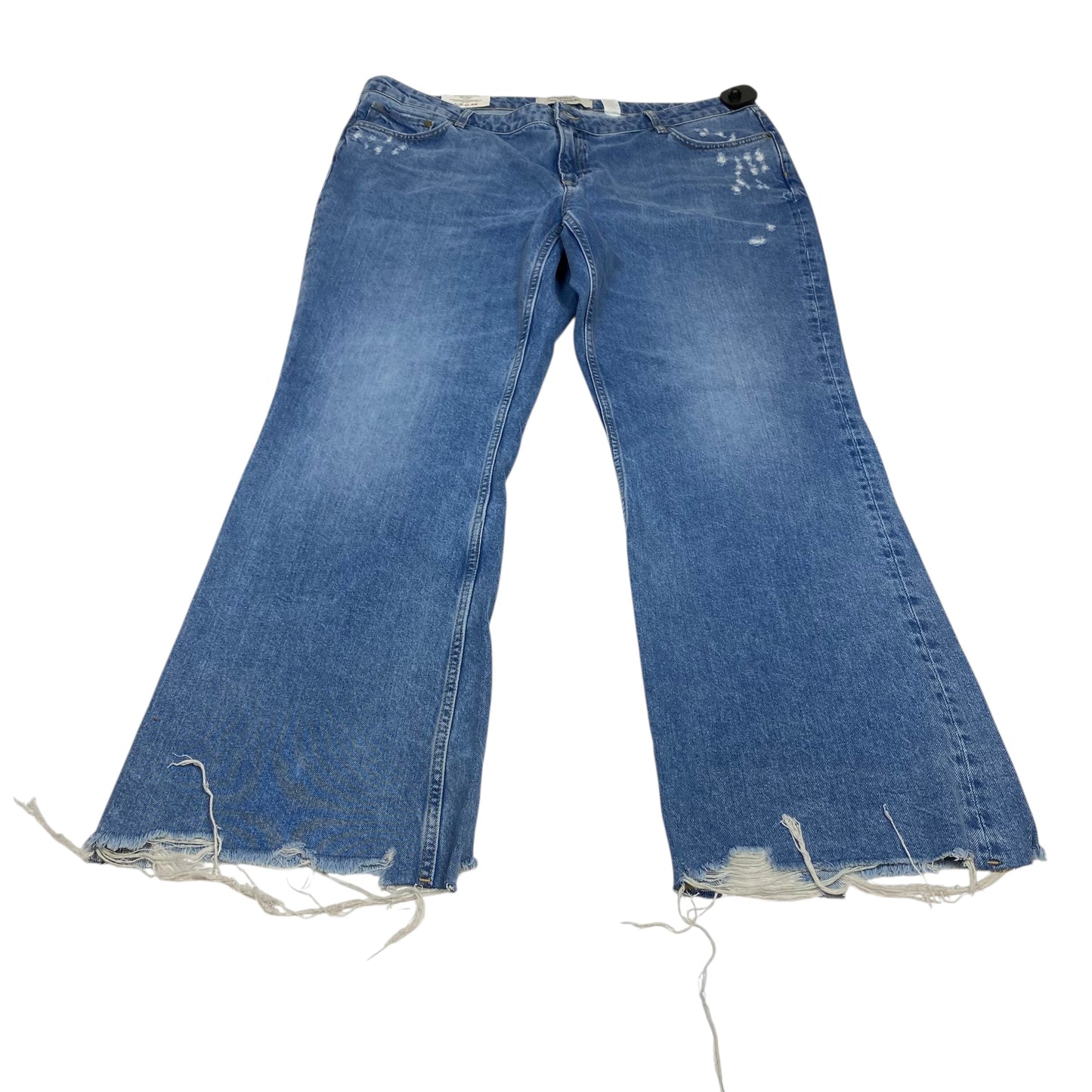 Jeans Flared By H&M In Blue Denim, Size:20