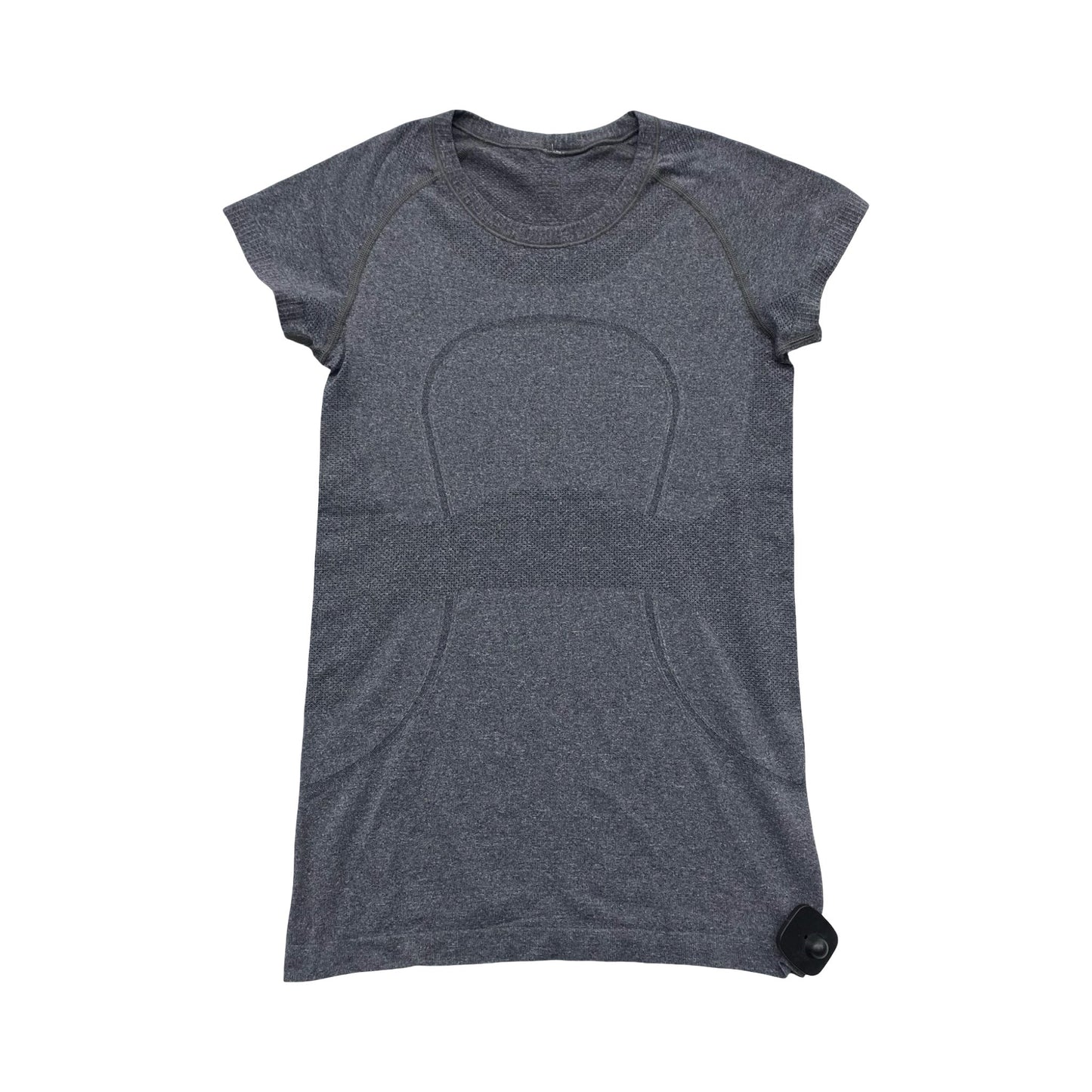 Athletic Top Ss By Lululemon In Grey, Size:6