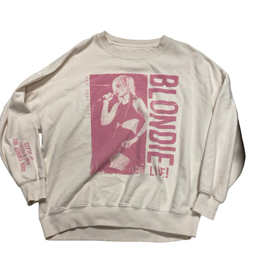 Sweatshirt Crewneck By American Eagle In Pink & Tan, Size:L