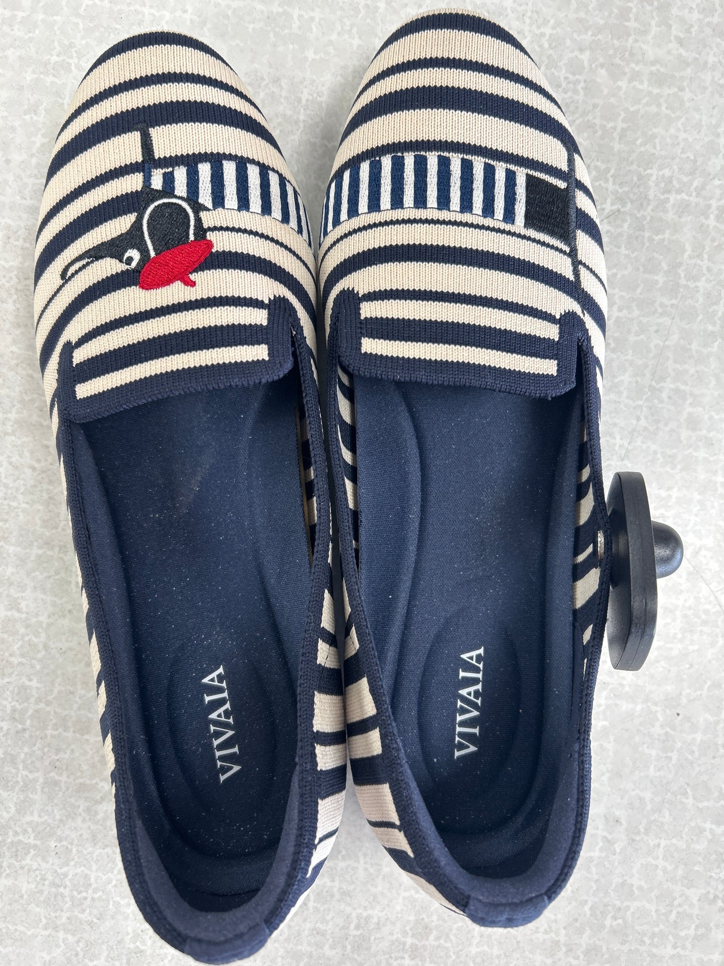 Shoes Flats By Vivaia In Striped Pattern, Size:6.5