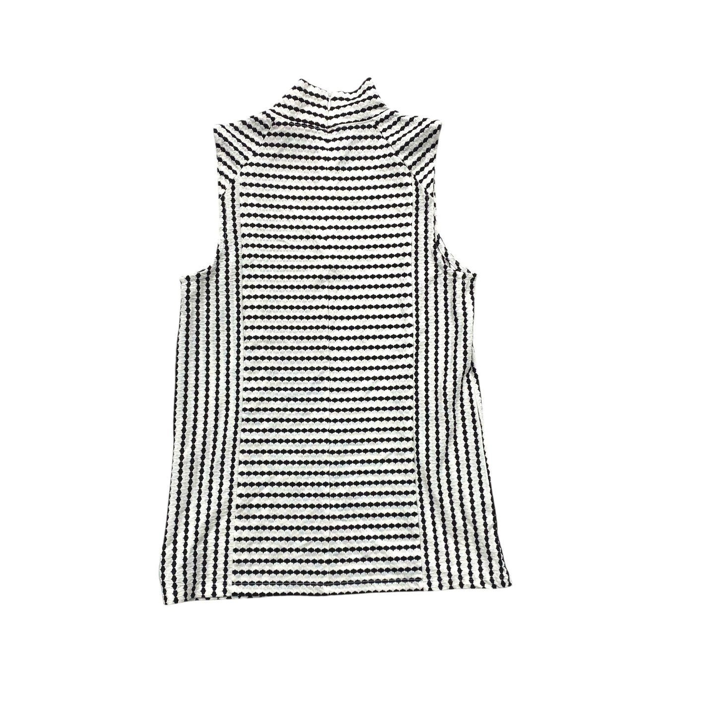 Top Ls By Anne Klein In Black & White, Size:Xs