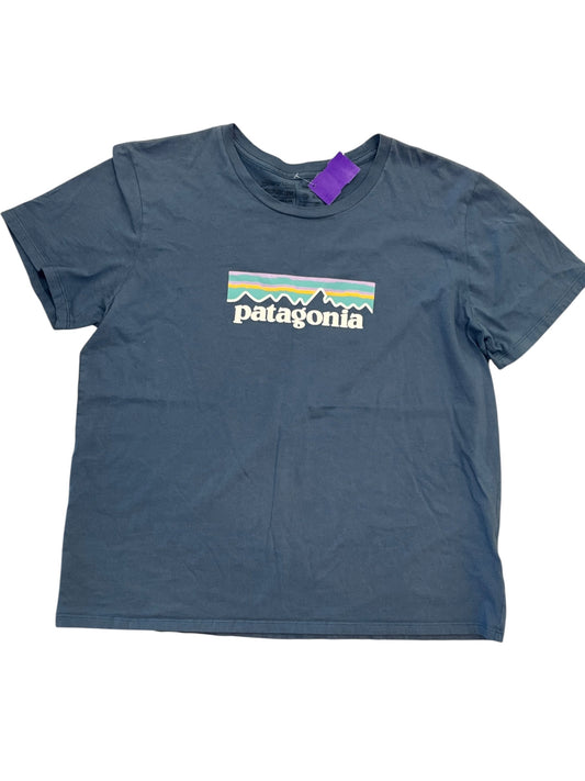Athletic Top Ss By Patagonia In Blue, Size:L