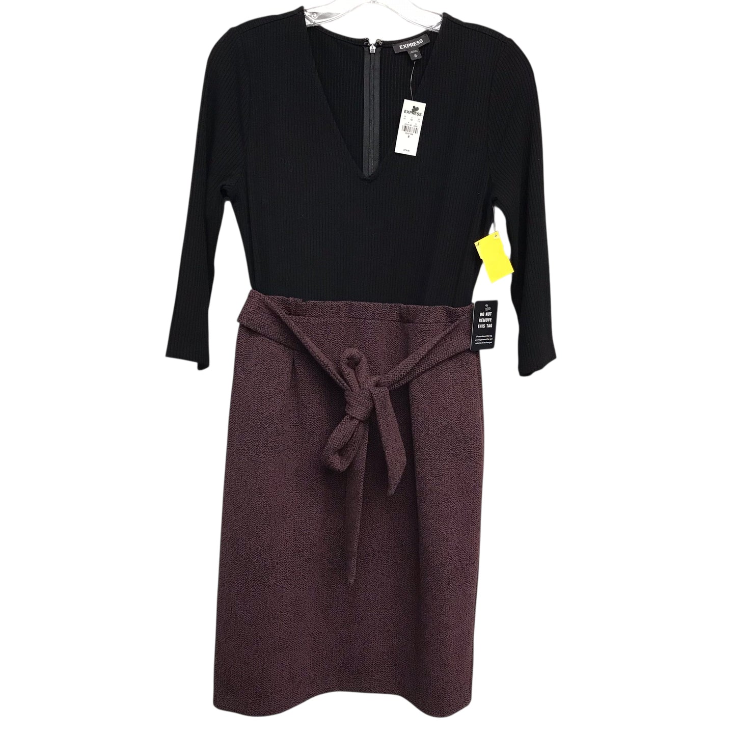 Dress Work By Express In Black & Pink, Size:M