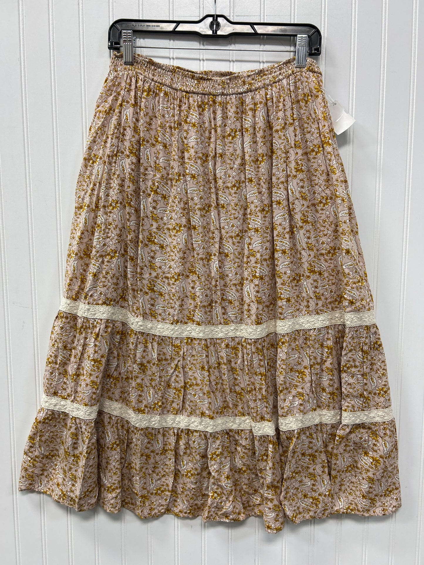 Skirt Maxi By Polygram In Cream, Size:L