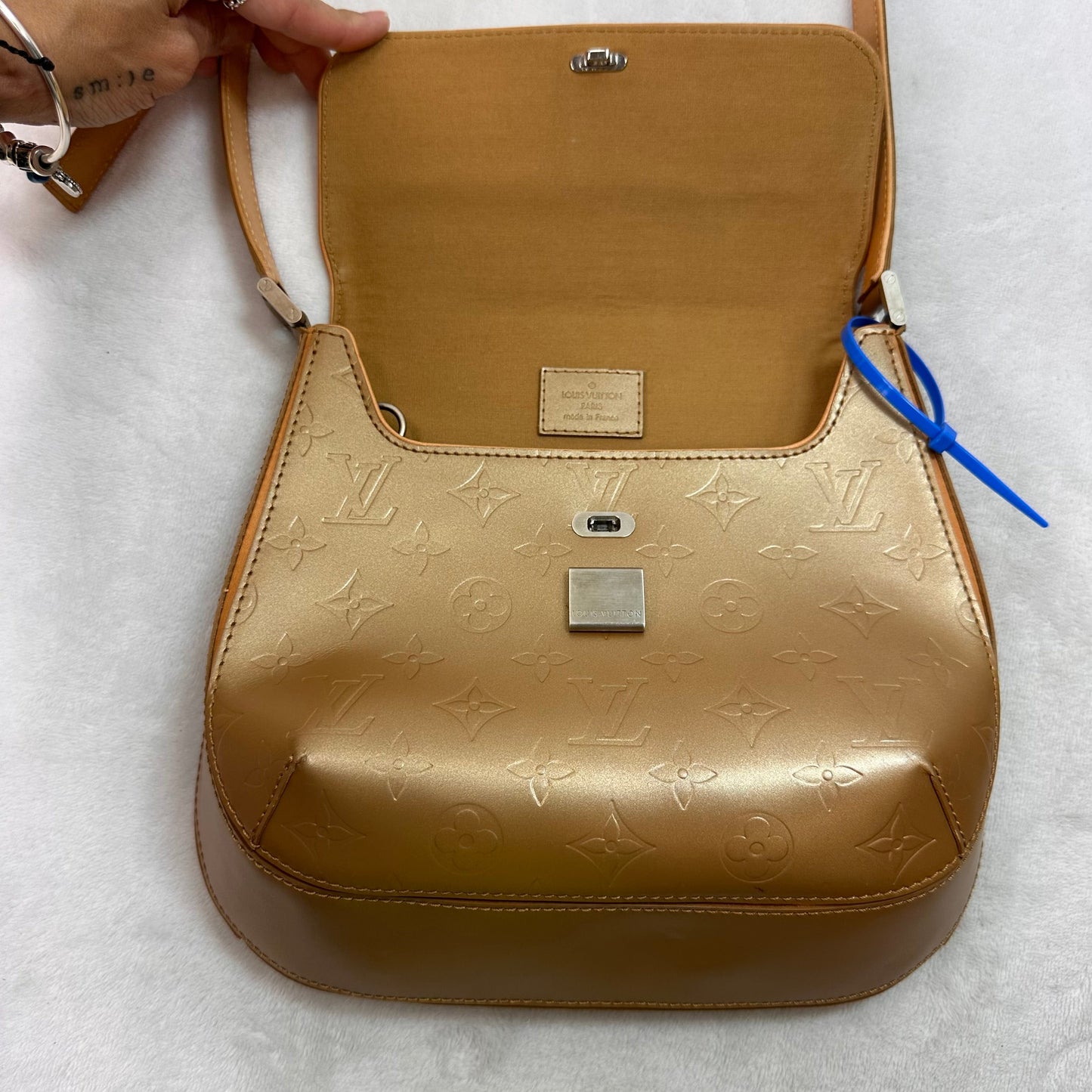 Mat Monogram Webster Street bag Handbag Luxury Designer By Louis Vuitton, Size: Small