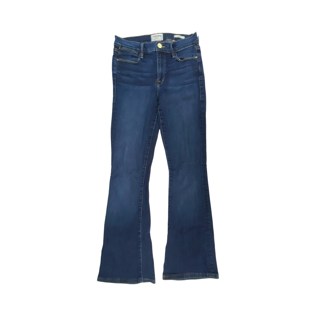 Jeans Flared By Frame In Blue Denim, Size:4L