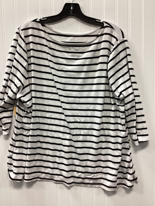 Top Ls By Ava & Viv In White, Size:3X