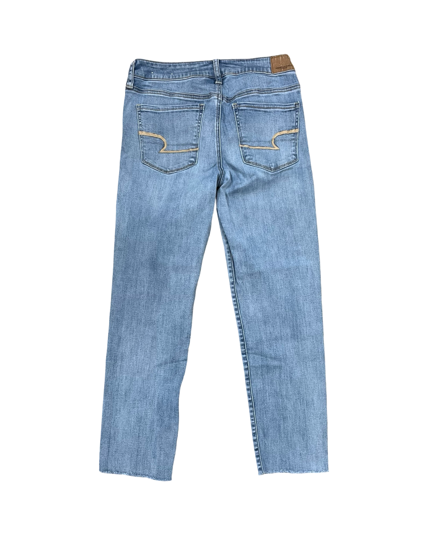 Jeans Skinny By American Eagle In Blue Denim, Size:6