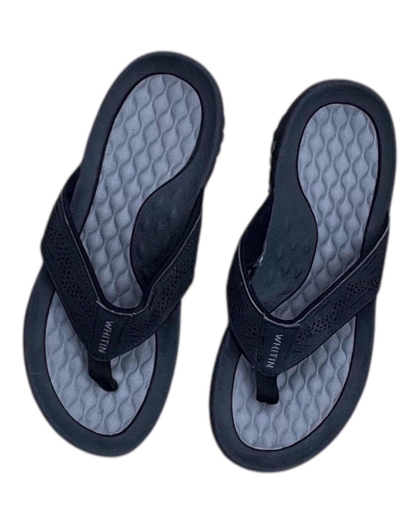 Sandals Flip Flops By Clothes Mentor In Black, Size:11.5