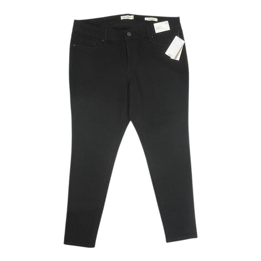Jeans Skinny By Jessica Simpson In Black Denim, Size:18