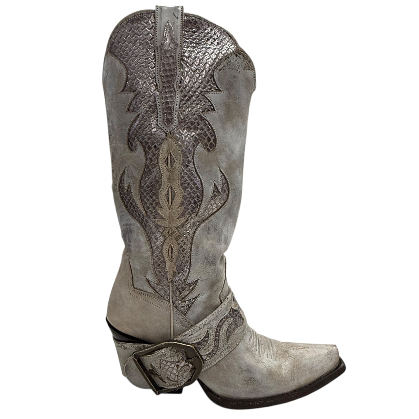 Sydney Snip Toe Western Boots By Dan Post In Grey, Size: 8.5