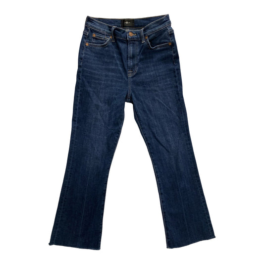Jeans Boot Cut By 7 For All Mankind In Blue Denim, Size:2