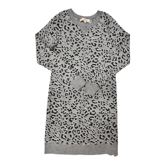 Dress Casual Midi By Loft In Animal Print, Size:S