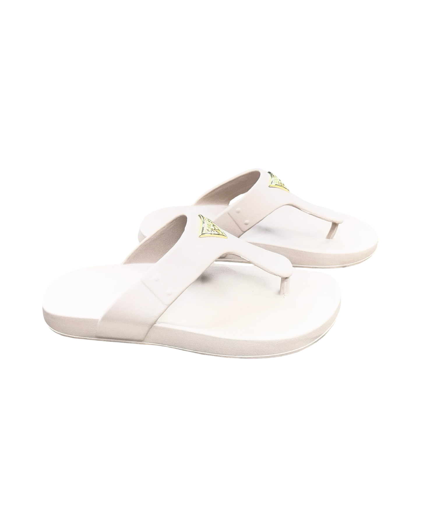 Sandals Flip Flops By Guess In Tan, Size:8