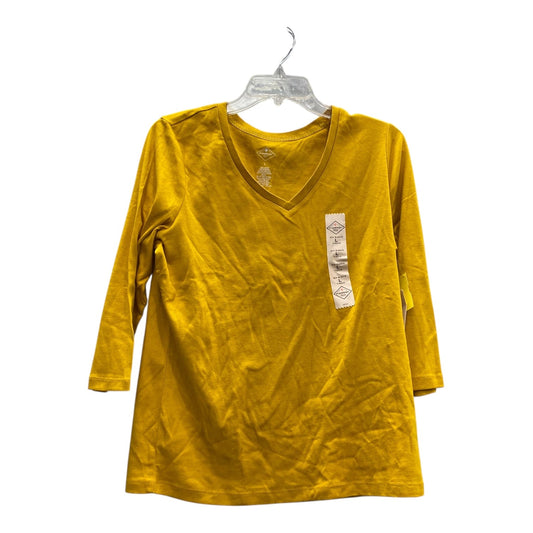 Top Ls Basic By St Johns Bay In Yellow, Size:L
