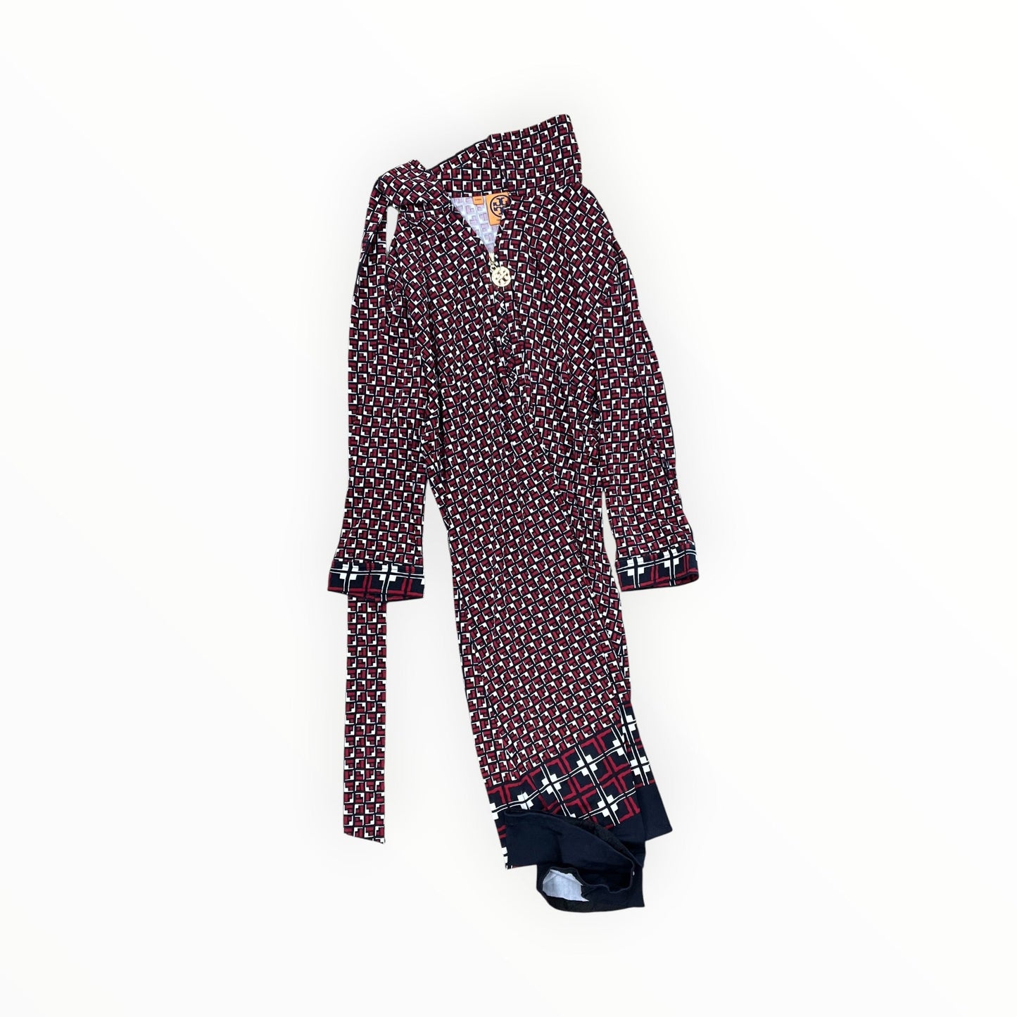 Dress Designer By Tory Burch In Red & White, Size:M
